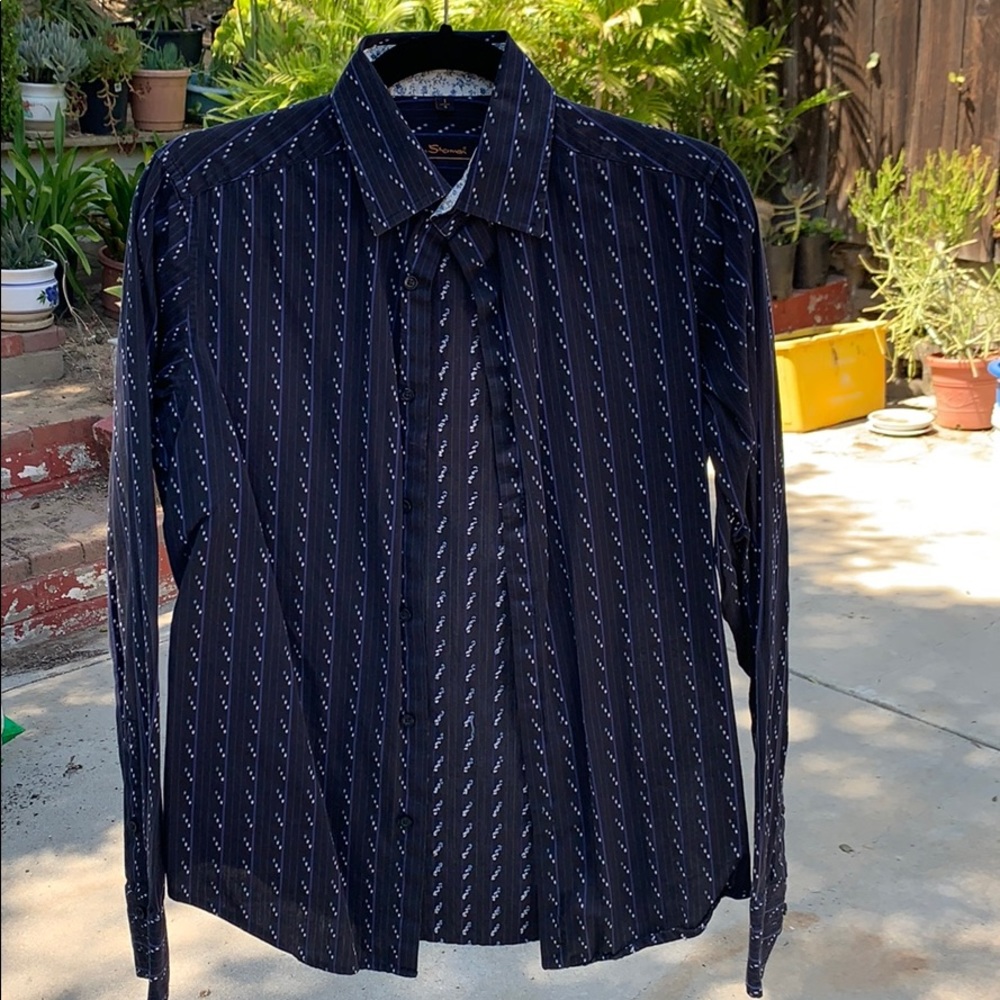 Men's Ben Sherman Dark Blue Long Sleeve w/ Accents